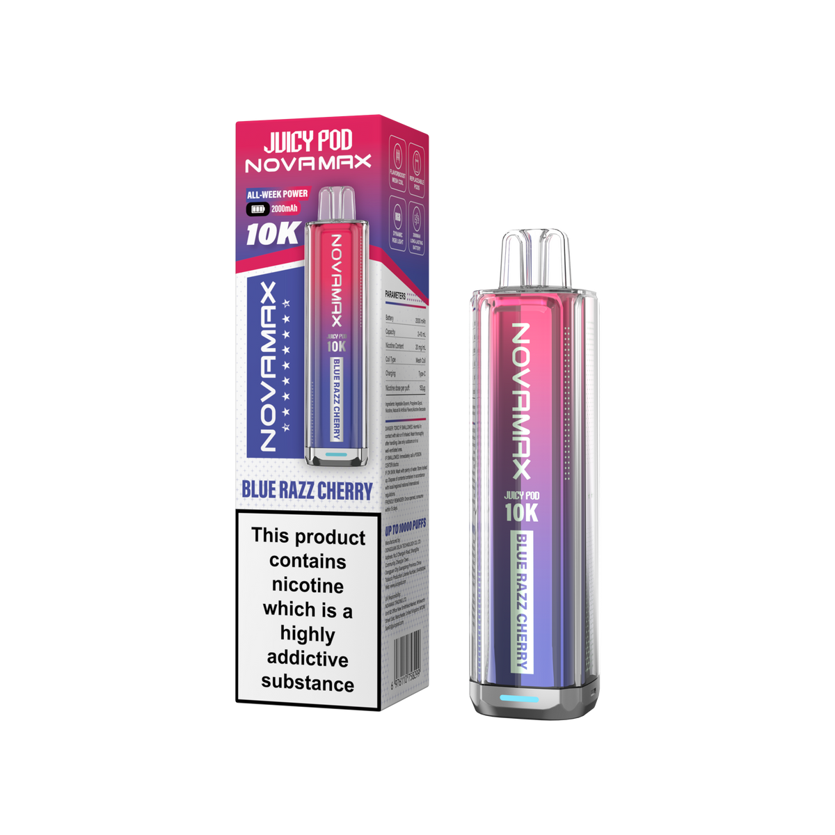 Juicy Pod Novamax 10k Prefilled Pod Vape Kit