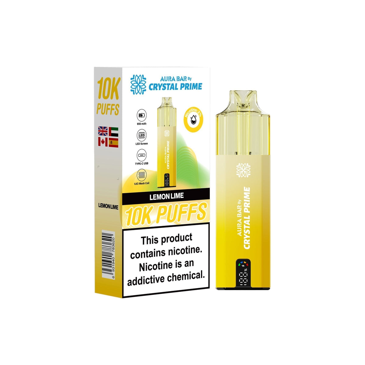 Crystal Prime 10000 Prefilled Pod Vape Kit - Clouds Vapes