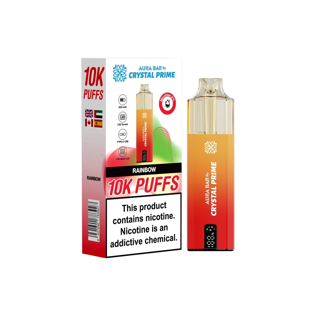 Crystal Prime 10000 Prefilled Pod Vape Kit - Clouds Vapes