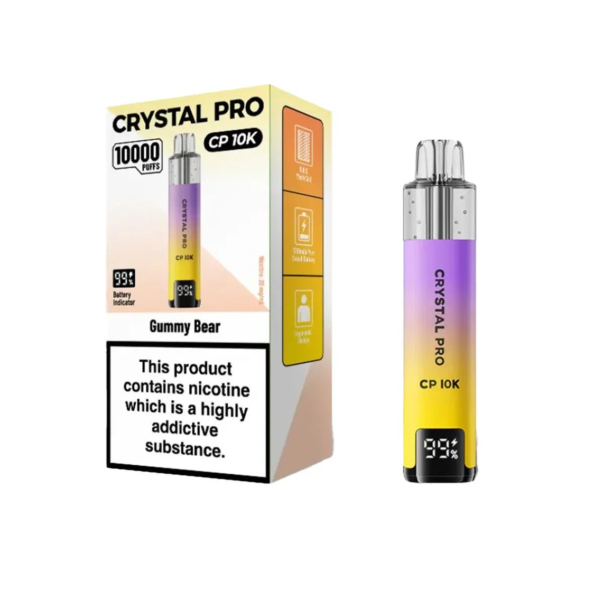 Crystal Pro CP10000 Prefilled Pod Kit Box of 5 - Clouds Vapes