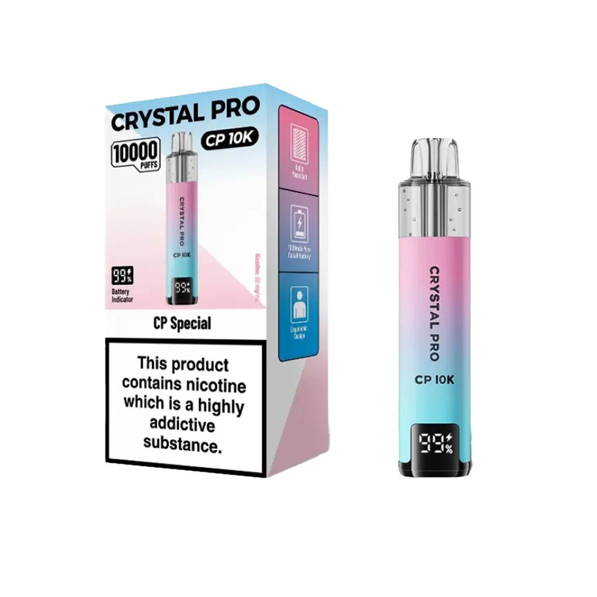 Crystal Pro CP10000 Prefilled Pod Kit Box of 5 - Clouds Vapes