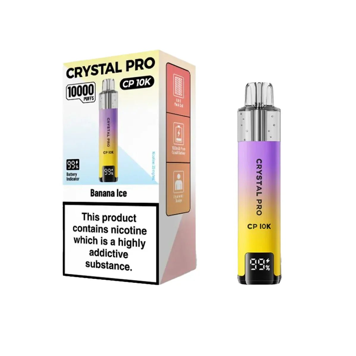 Crystal Pro CP10000 Prefilled Pod Kit Box of 5 - Clouds Vapes