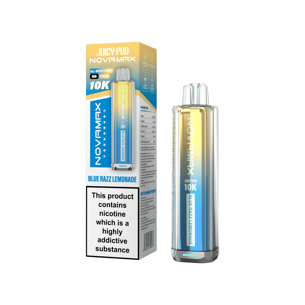 Juicy Pod Novamax 10k Prefilled Pod Vape Kit - Clouds Vapes