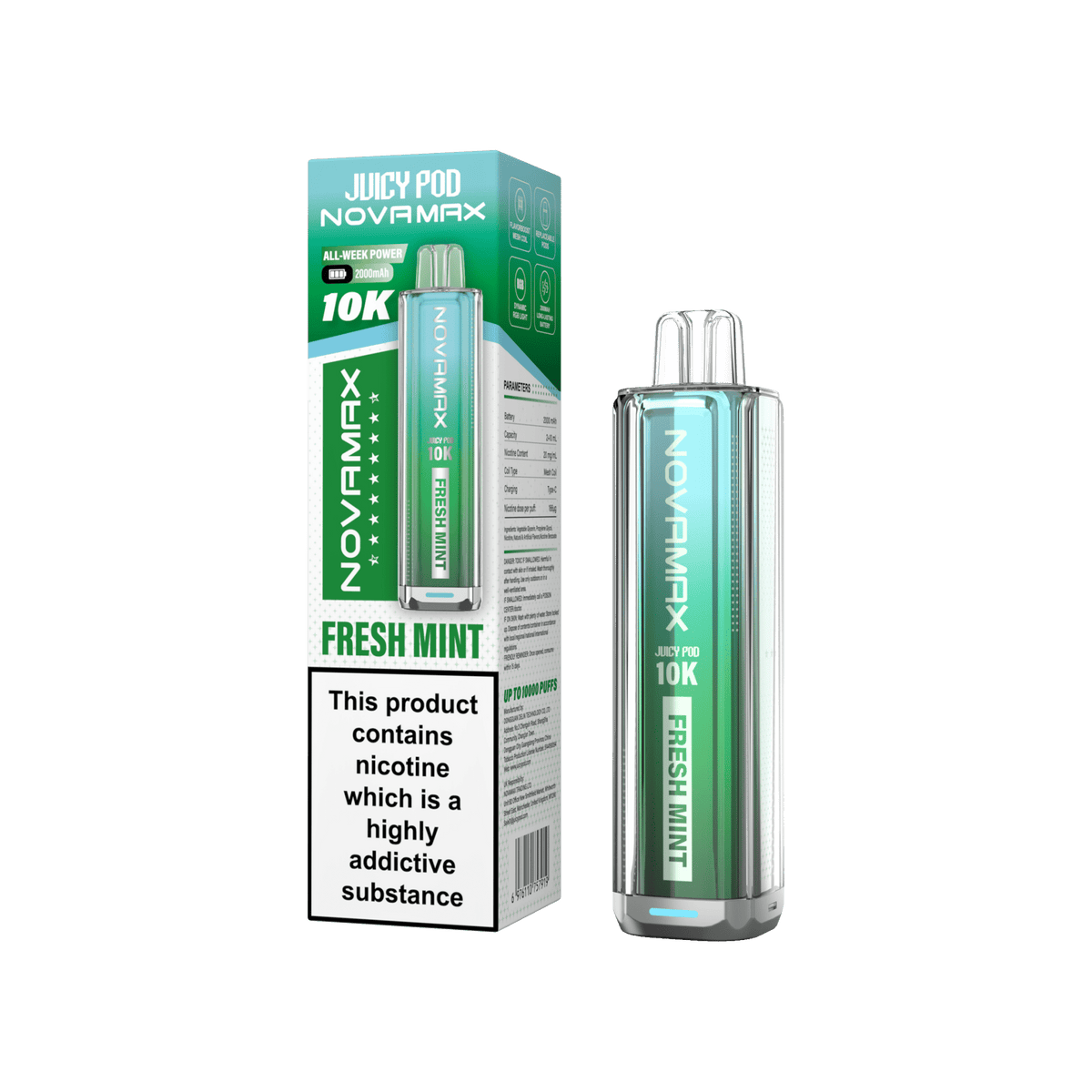 Juicy Pod Novamax 10k Prefilled Pod Vape Kit - Clouds Vapes