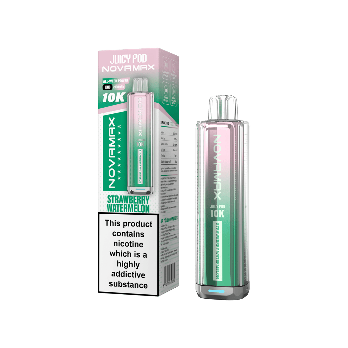 Juicy Pod Novamax 10k Prefilled Pod Vape Kit - Clouds Vapes