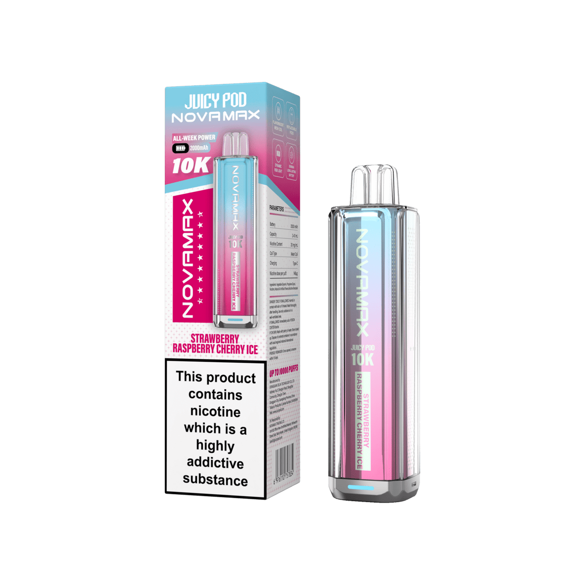 Juicy Pod Novamax 10k Prefilled Pod Vape Kit - Clouds Vapes