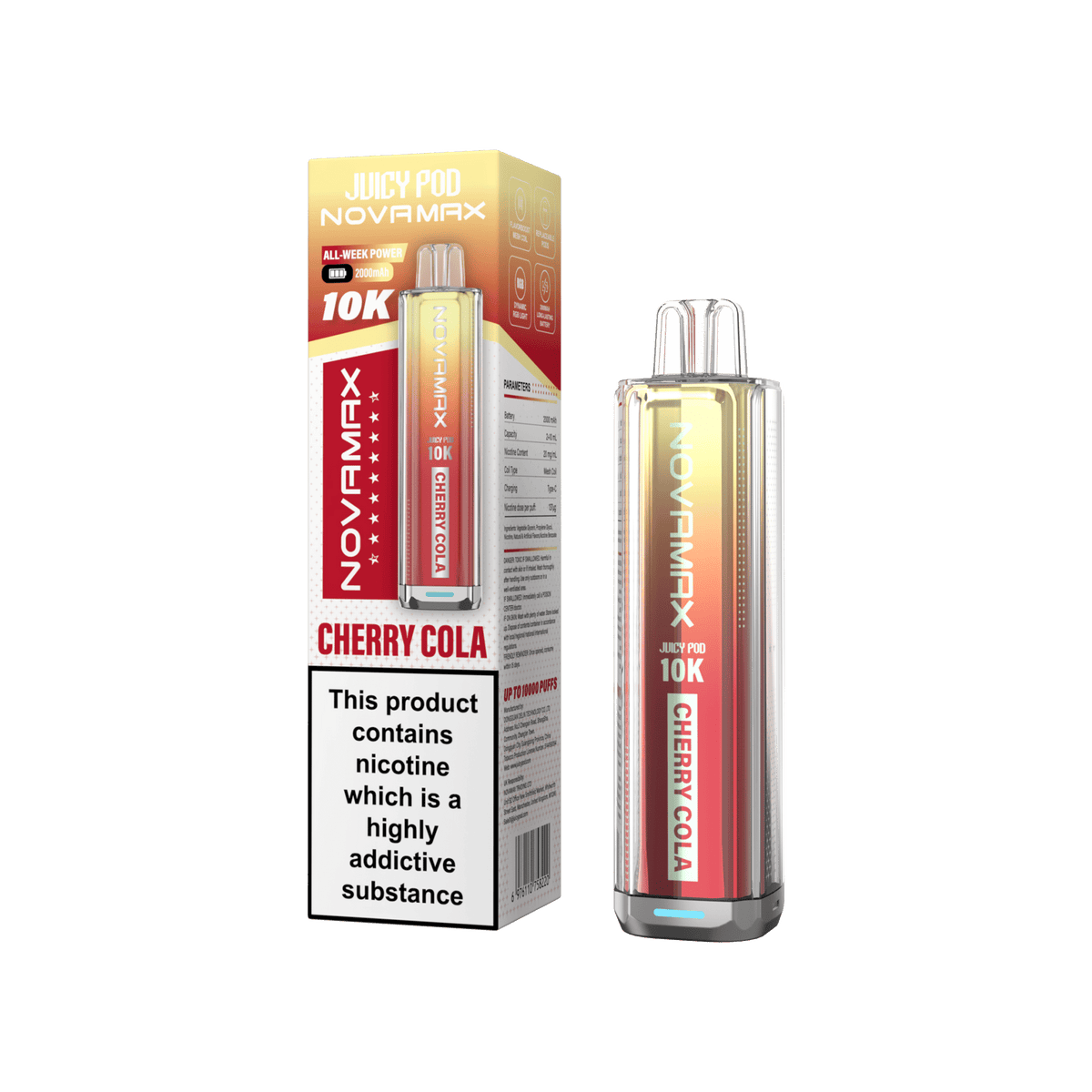 Juicy Pod Novamax 10k Prefilled Pod Vape Kit - Clouds Vapes