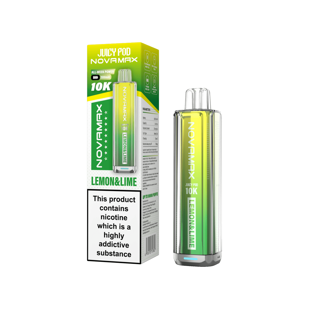 Juicy Pod Novamax 10k Prefilled Pod Vape Kit - Clouds Vapes