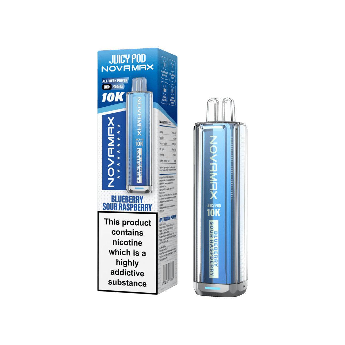 Juicy Pod Novamax 10k Prefilled Pod Vape Kit - Clouds Vapes