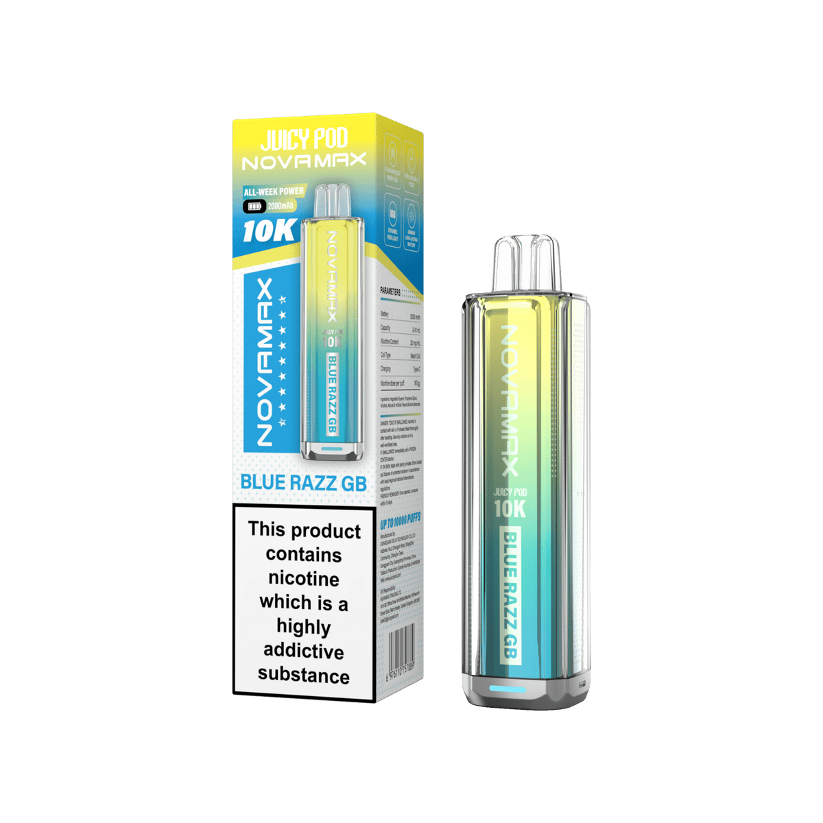 Juicy Pod Novamax 10k Prefilled Pod Vape Kit - Clouds Vapes