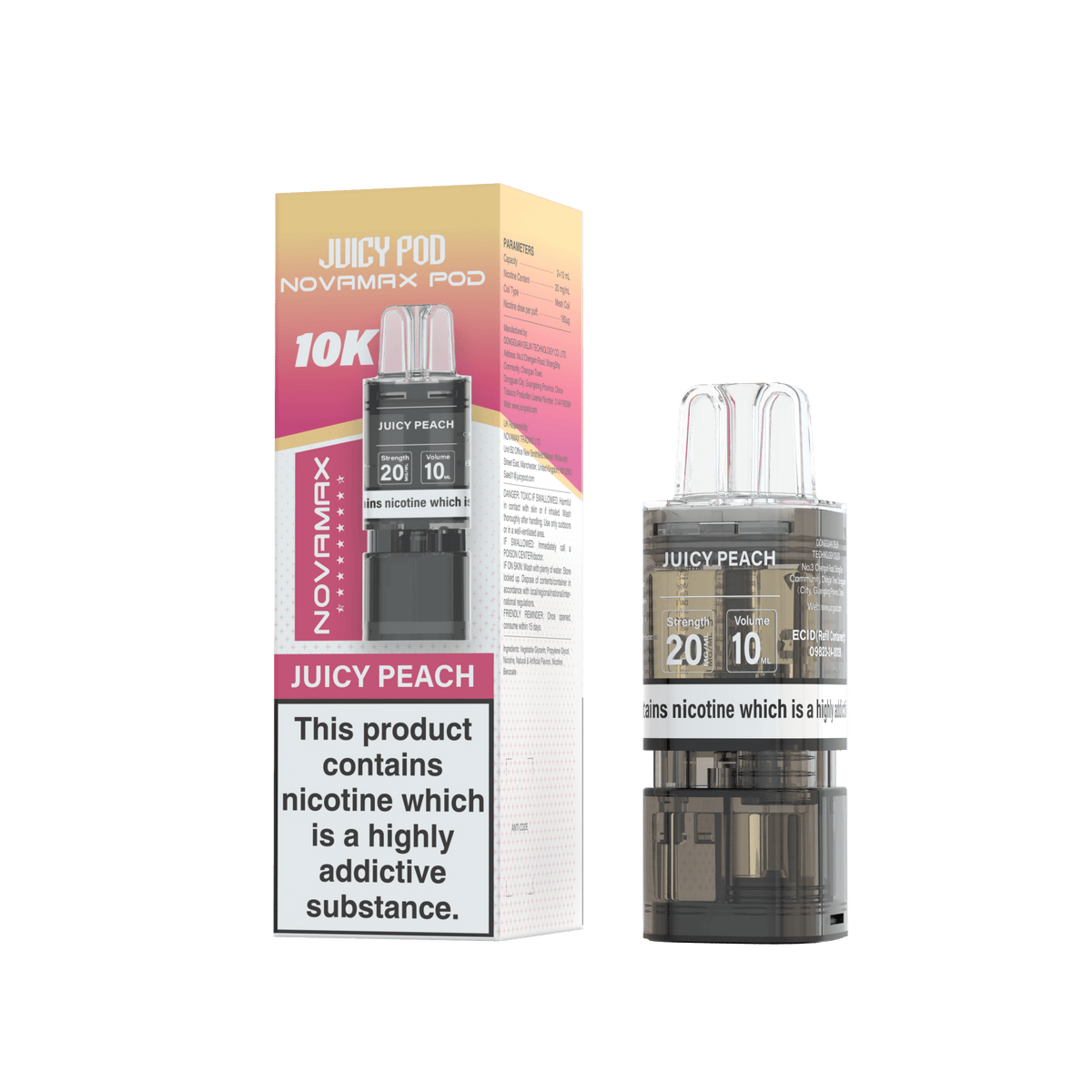 Juicy Pod Novamax 10k Replacement Pods - Clouds Vapes