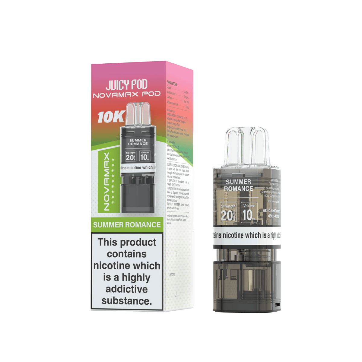 Juicy Pod Novamax 10k Replacement Pods - Clouds Vapes