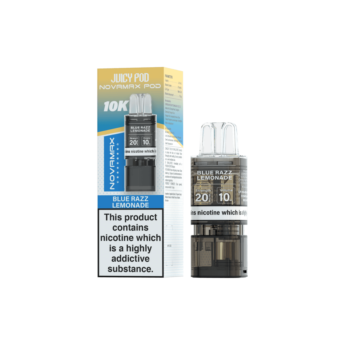 Juicy Pod Novamax 10k Replacement Pods - Clouds Vapes