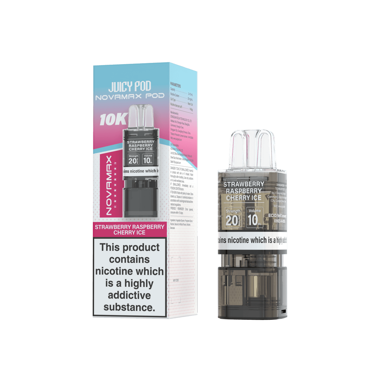 Juicy Pod Novamax 10k Replacement Pods - Clouds Vapes