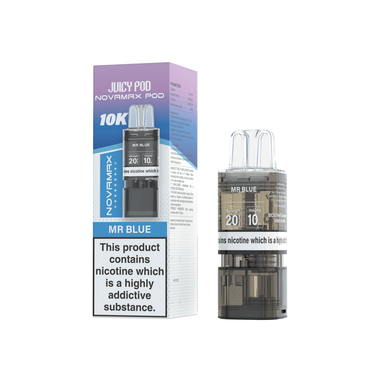 Juicy Pod Novamax 10k Replacement Pods - Clouds Vapes