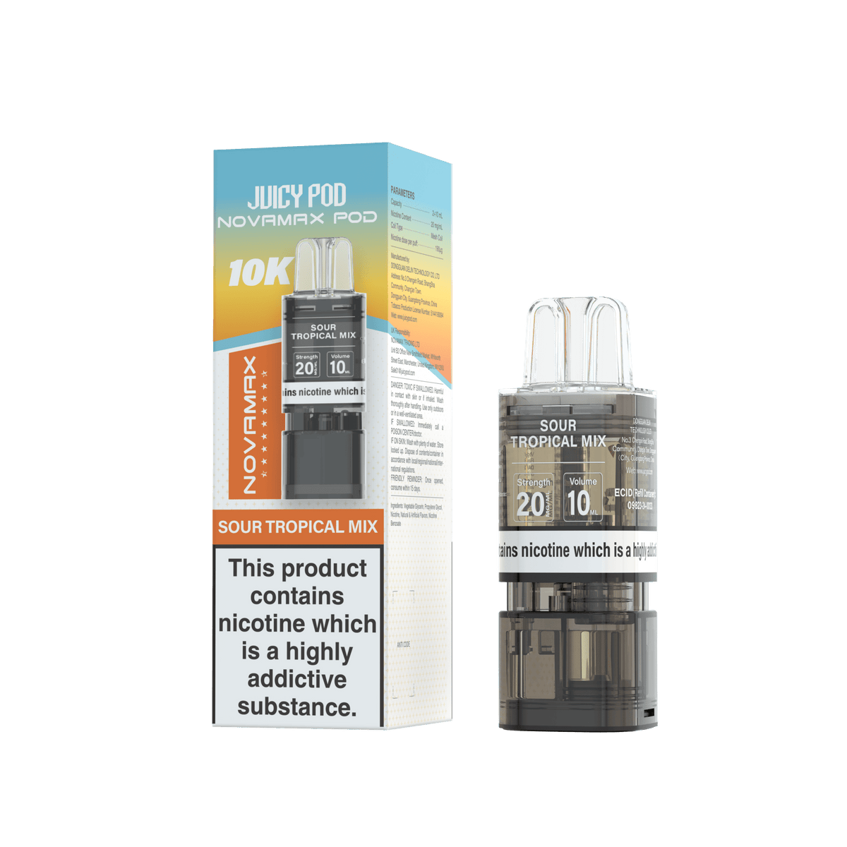 Juicy Pod Novamax 10k Replacement Pods - Clouds Vapes