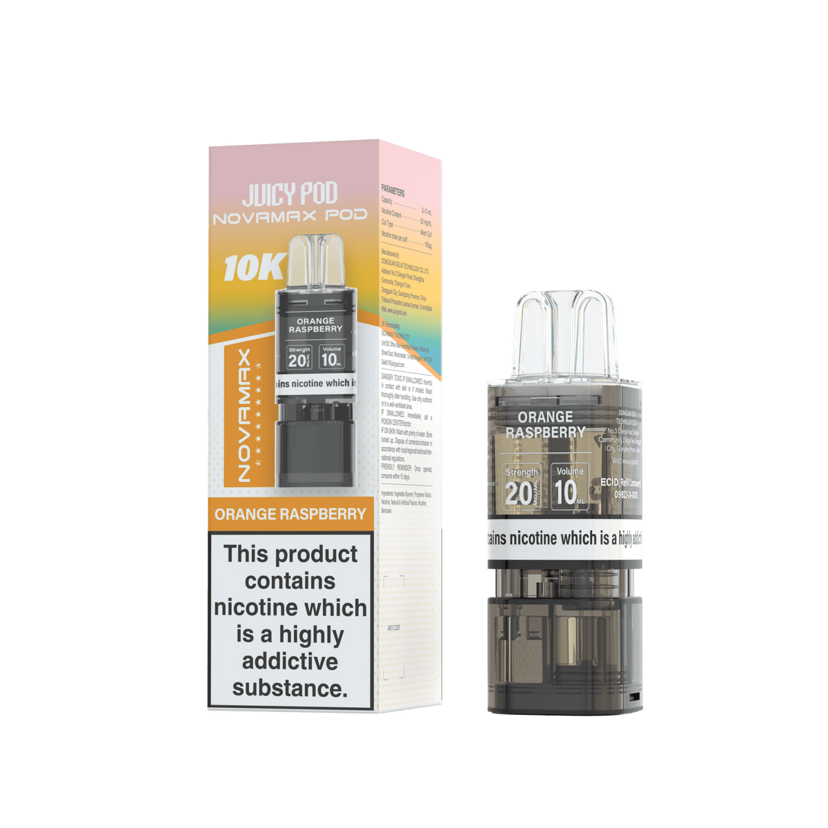 Juicy Pod Novamax 10k Replacement Pods - Clouds Vapes