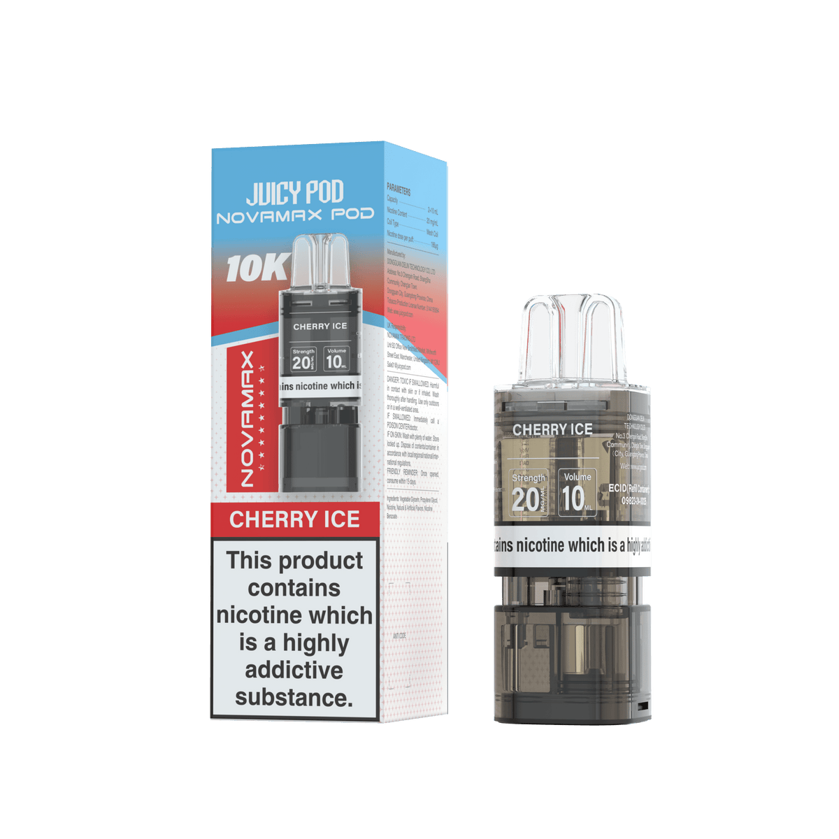 Juicy Pod Novamax 10k Replacement Pods - Clouds Vapes