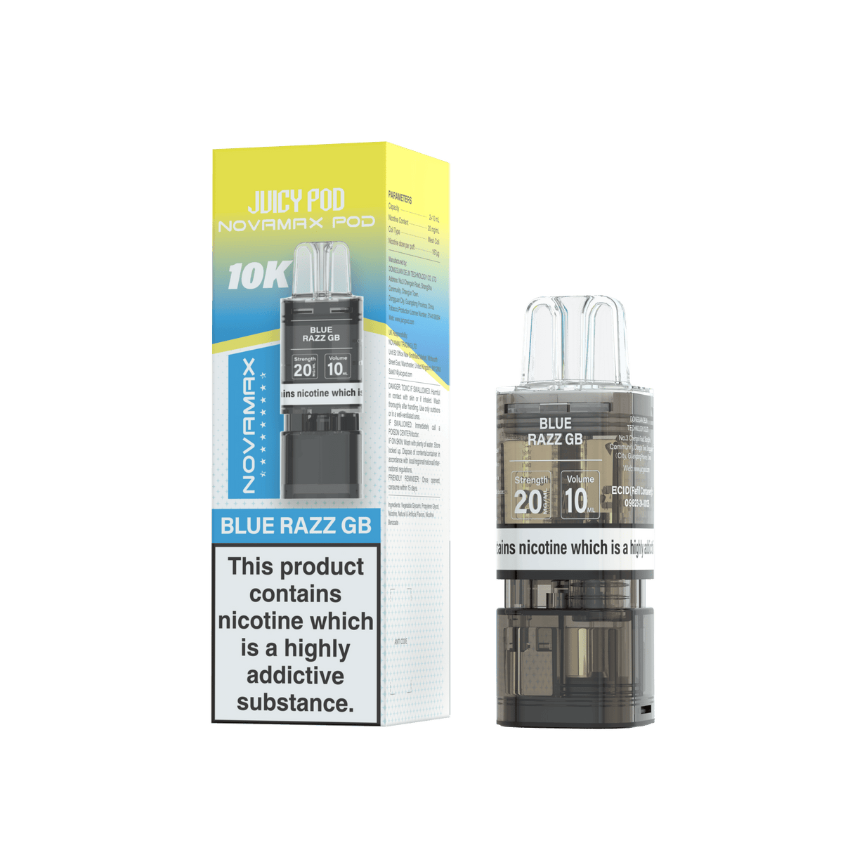 Juicy Pod Novamax 10k Replacement Pods - Clouds Vapes