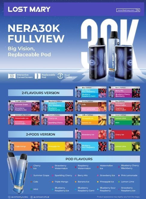 Lost Mary Nera 30K Replacement Pods - Clouds Vapes