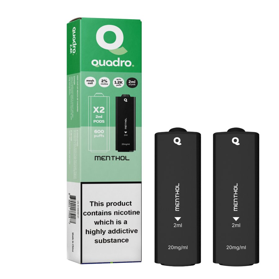 4 in 1 Quadro 2400 Puffs Replacement Pods - Clouds Vapes