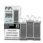 Crystal FIFI 3000 Puffs 5 in 1 Replacement Pods - Clouds Vapes