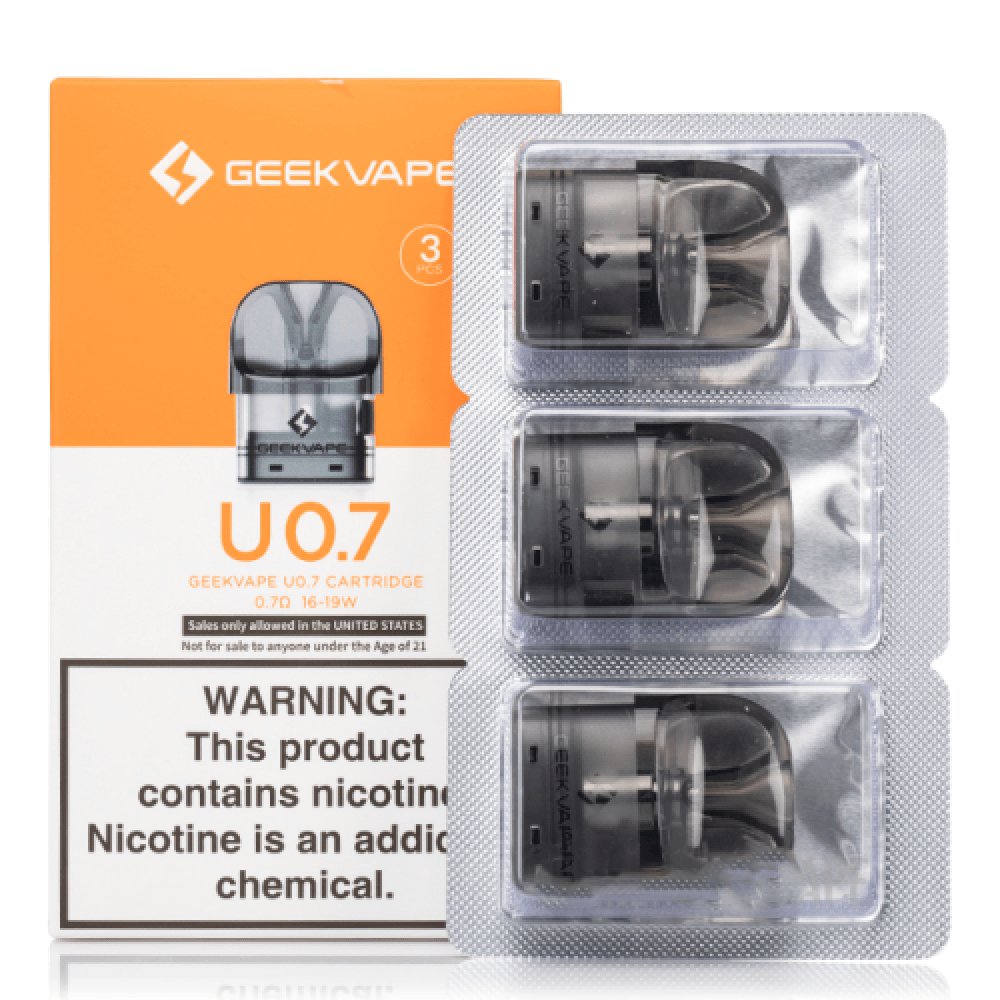Geekvape U Replacement Pods - 3pack - Clouds Vapes