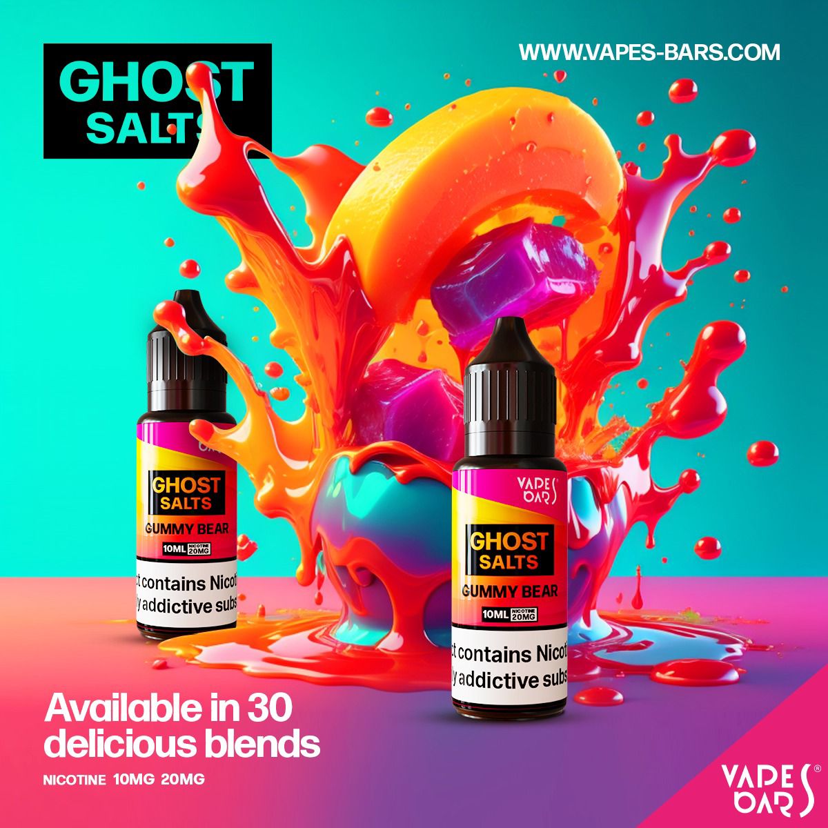 GHOST 3500 Nic Salts 10ml - Clouds Vapes