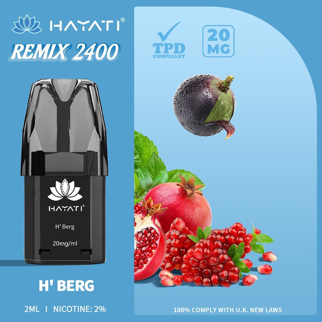 Hayati Remix 2400 Puffs Replacement Pods - Clouds Vapes