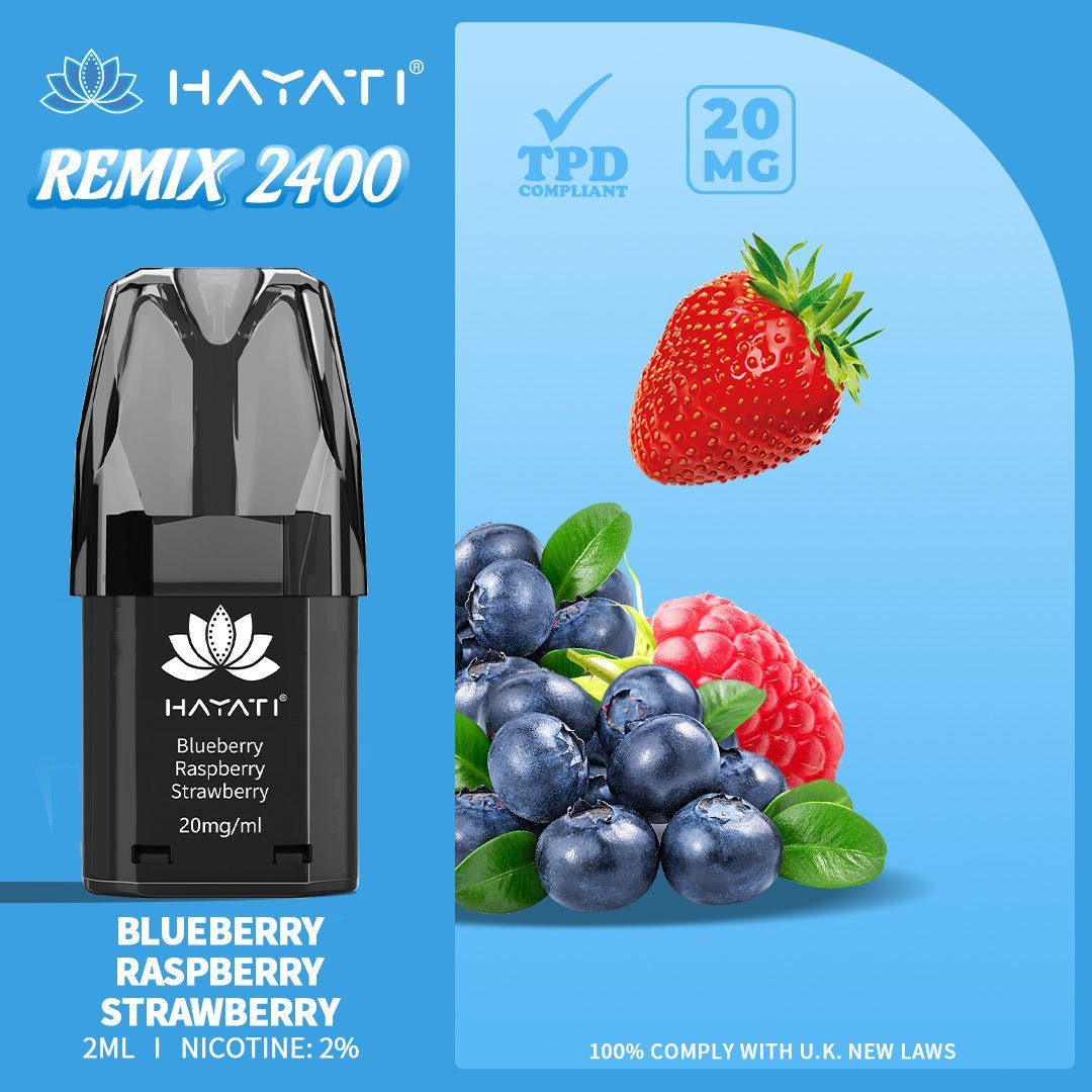 Hayati Remix 2400 Puffs Replacement Pods - Clouds Vapes