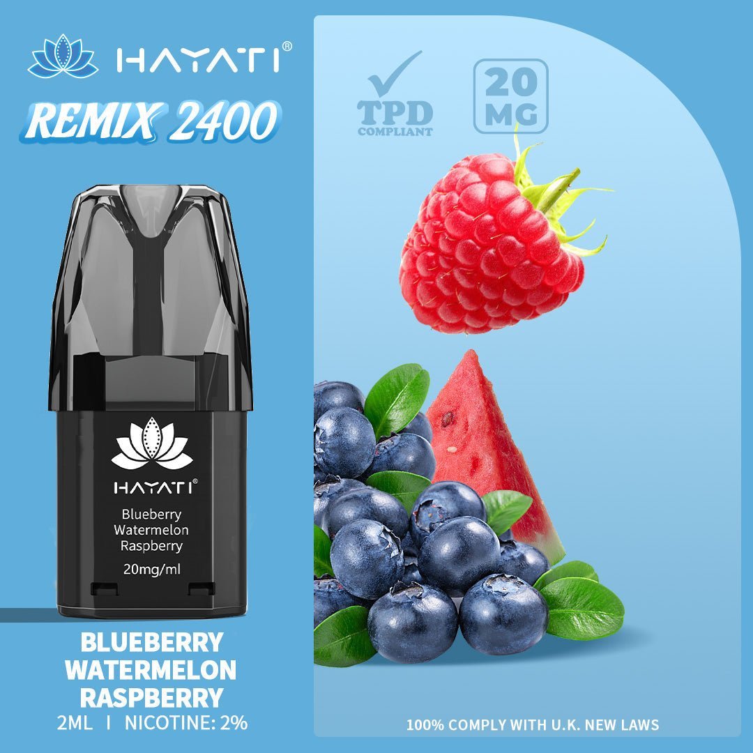 Hayati Remix 2400 Puffs Replacement Pods - Clouds Vapes