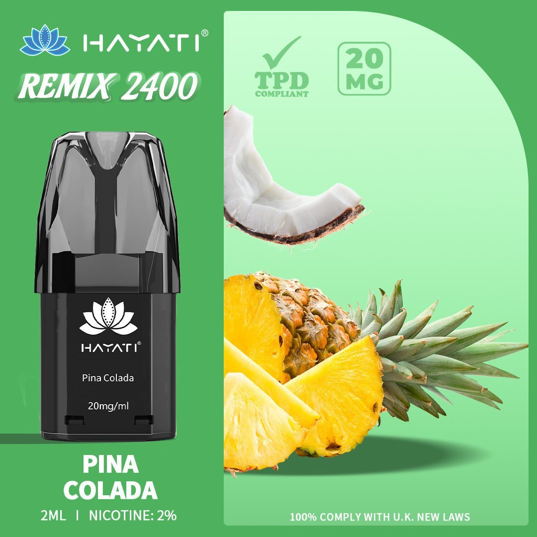 Hayati Remix 2400 Puffs Replacement Pods - Clouds Vapes