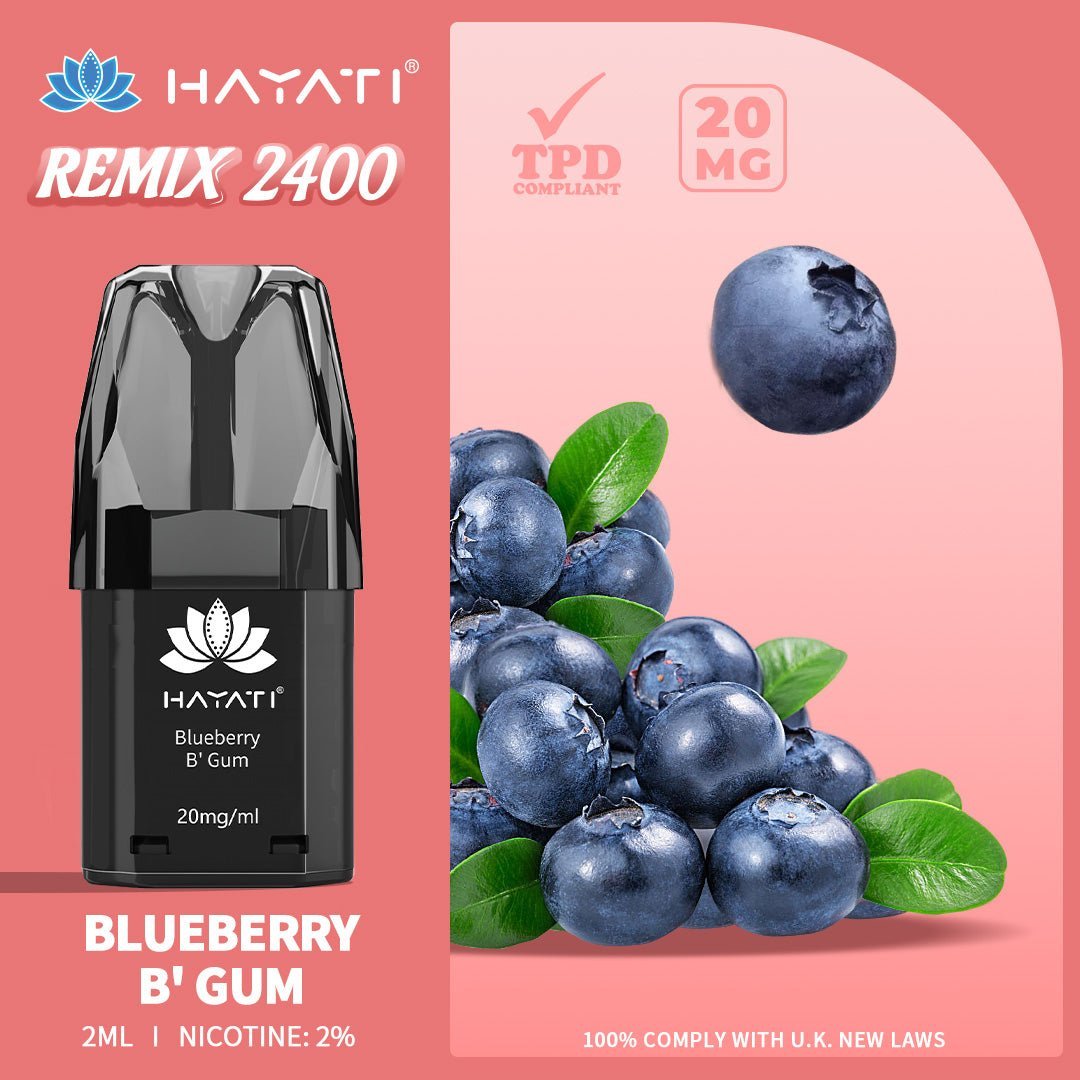 Hayati Remix 2400 Puffs Replacement Pods - Clouds Vapes