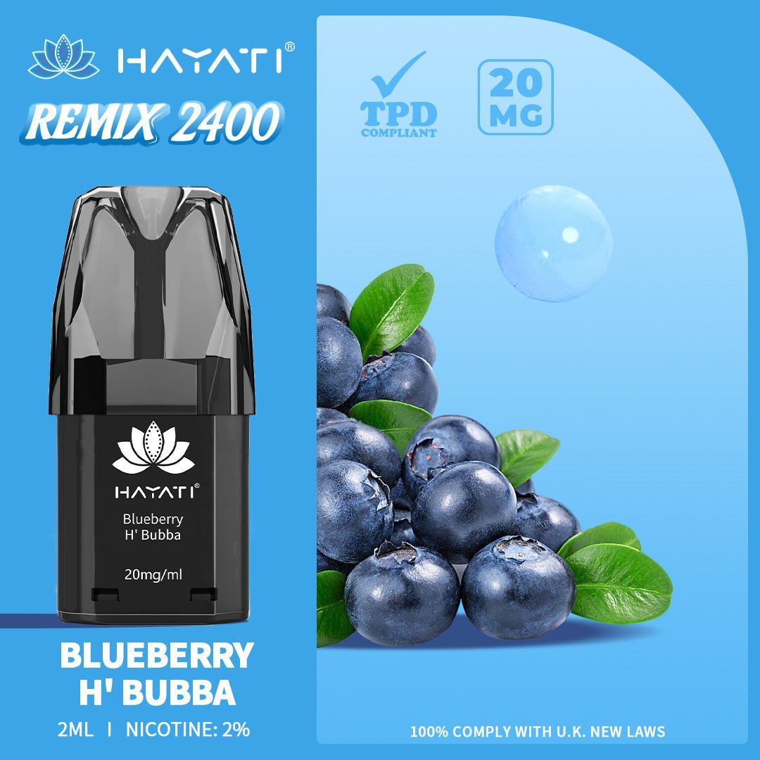 Hayati Remix 2400 Puffs Replacement Pods - Clouds Vapes