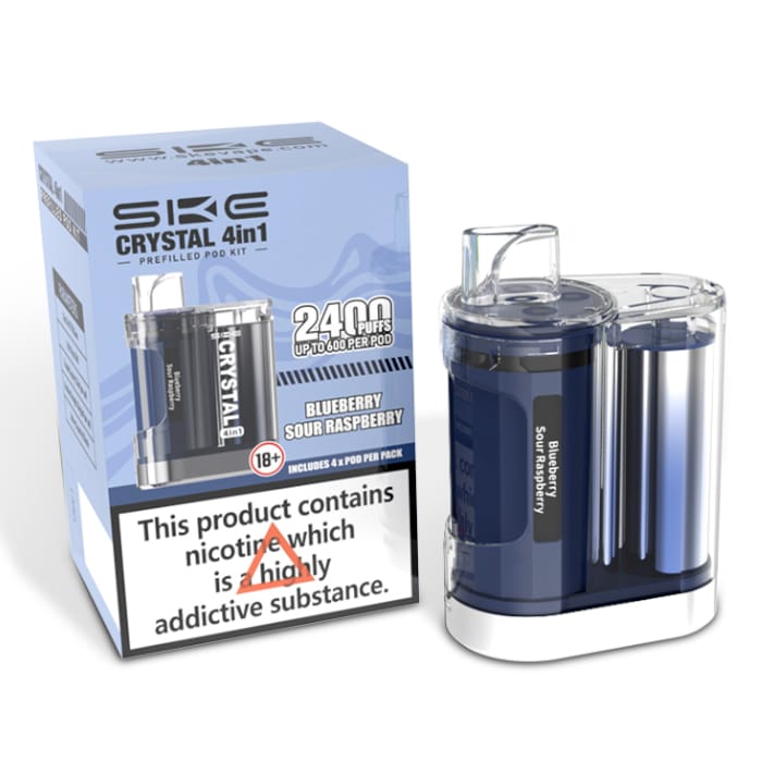 Ske Crystal 2400 Puffs 4 in 1 Disposable Vape Pod Kit - Clouds Vapes