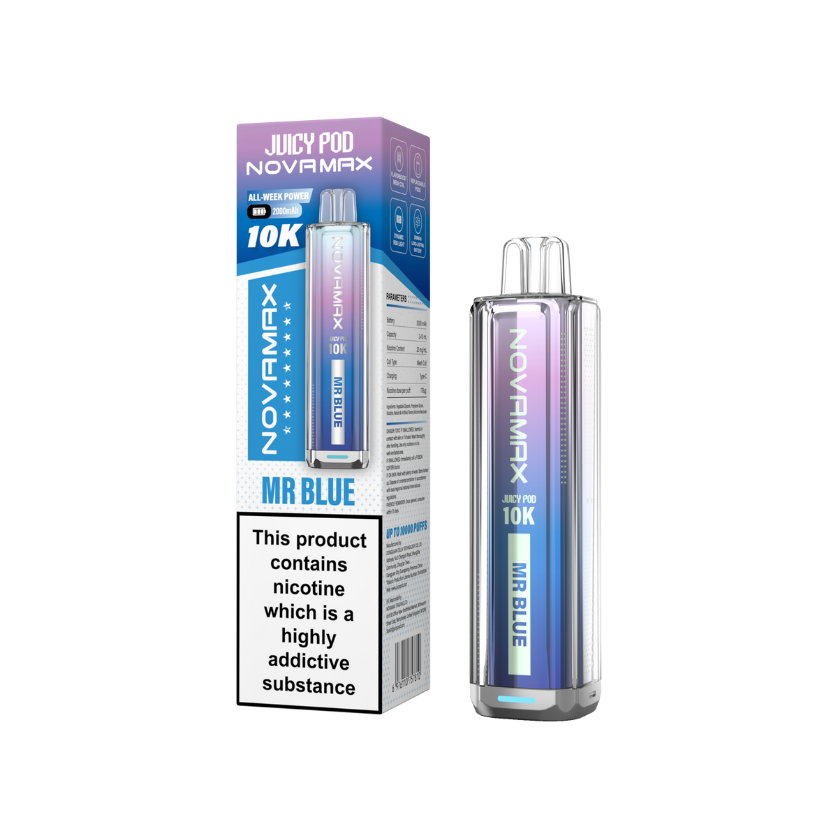 Juicy Pod Novamax 10k Prefilled Pod Vape Kit