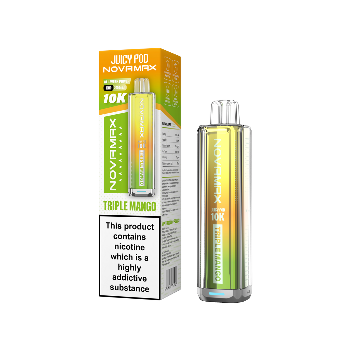 Juicy Pod Novamax 10k Prefilled Pod Vape Kit