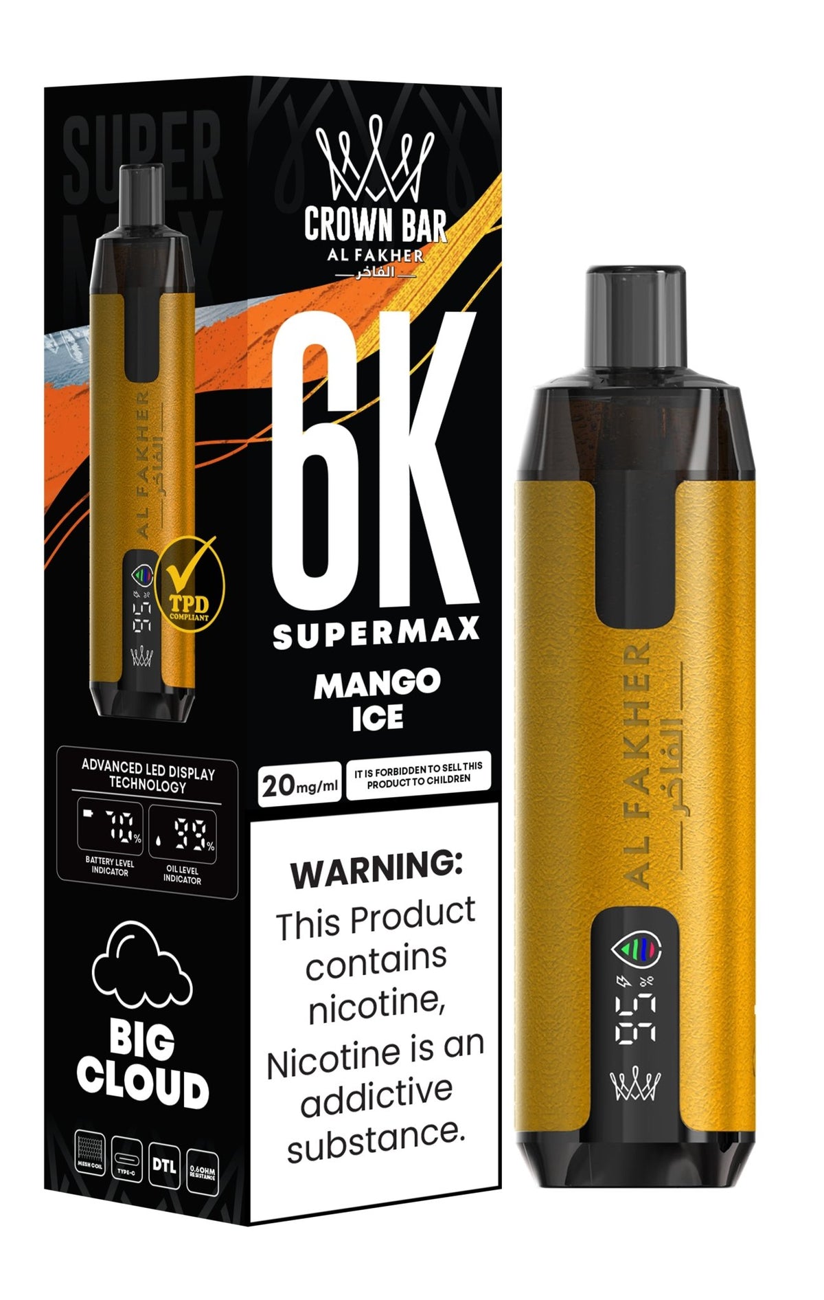 Al Fakher Supermax 6k Puffs Disposable Vape - Clouds Vapes