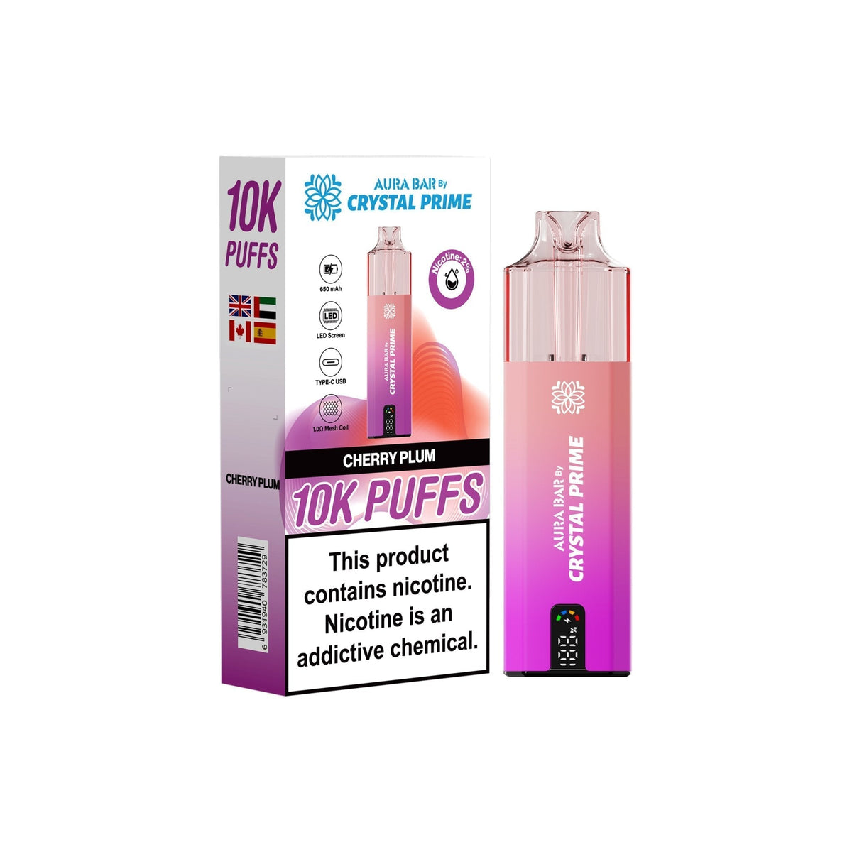 Crystal Prime 10000 Prefilled Pod Vape Kit - Clouds Vapes