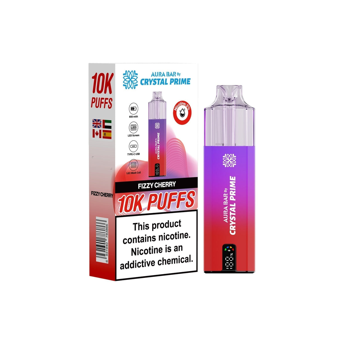 Crystal Prime 10000 Prefilled Pod Vape Kit - Clouds Vapes