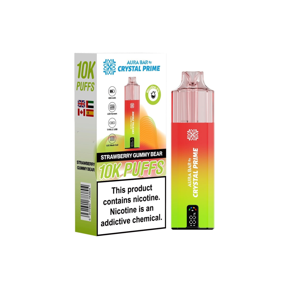 Crystal Prime 10000 Prefilled Pod Vape Kit - Clouds Vapes