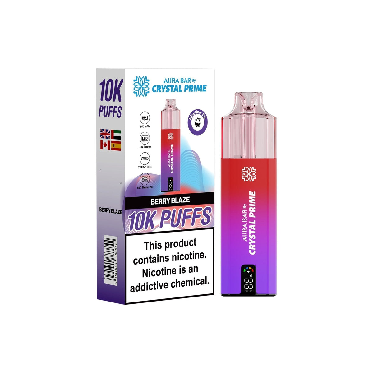 Crystal Prime 10000 Prefilled Pod Vape Kit - Clouds Vapes