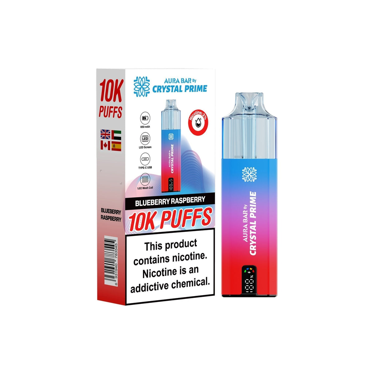 Crystal Prime 10000 Prefilled Pod Vape Kit - Clouds Vapes