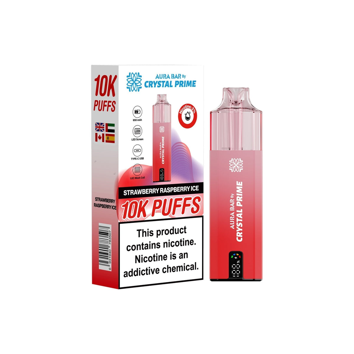 Crystal Prime 10000 Prefilled Pod Vape Kit - Clouds Vapes