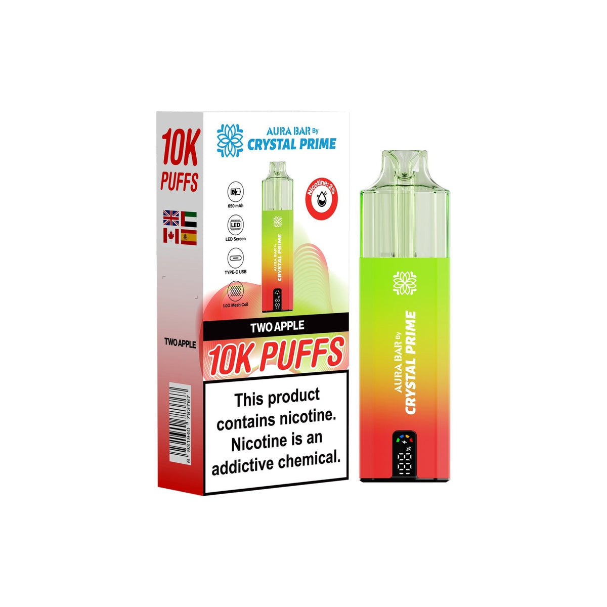 Crystal Prime 10000 Prefilled Pod Vape Kit - Clouds Vapes