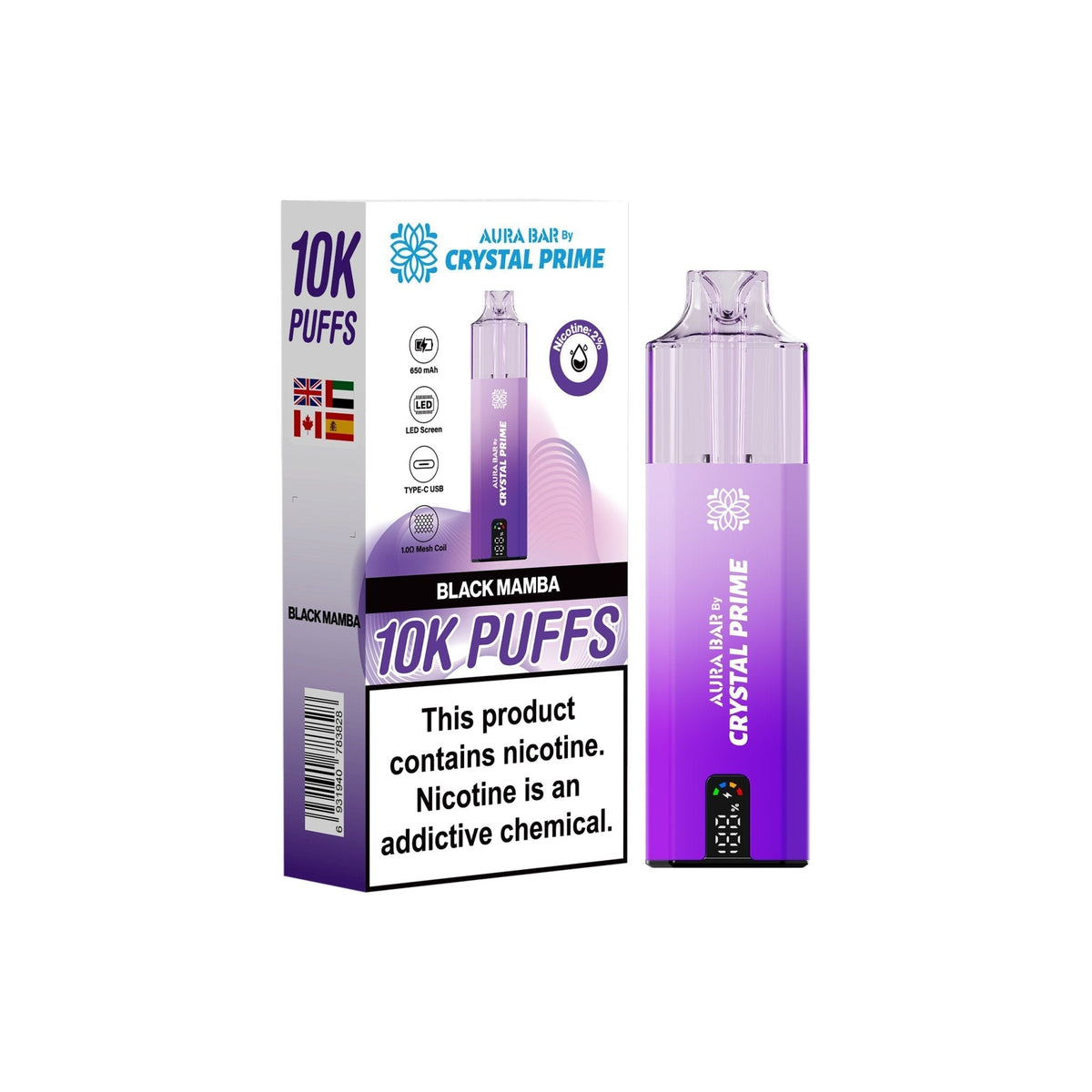 Crystal Prime 10000 Prefilled Pod Vape Kit - Clouds Vapes
