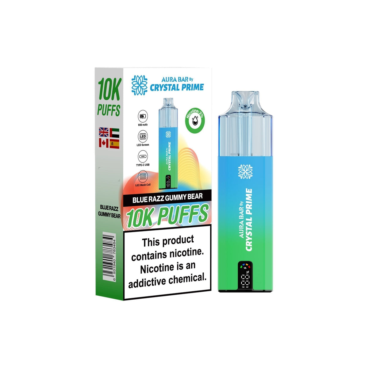 Crystal Prime 10000 Prefilled Pod Vape Kit - Clouds Vapes