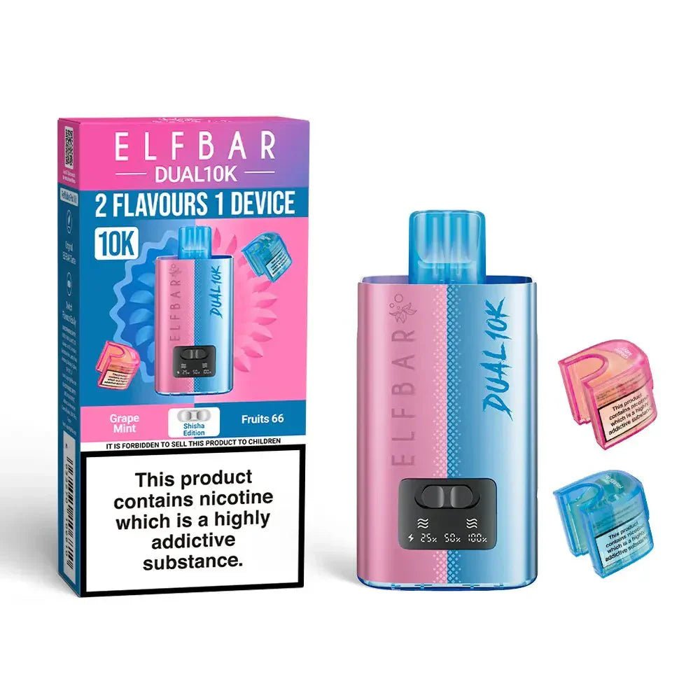 Elf Bar Dual 10K Disposable 2 in 1 Vape - Clouds Vapes