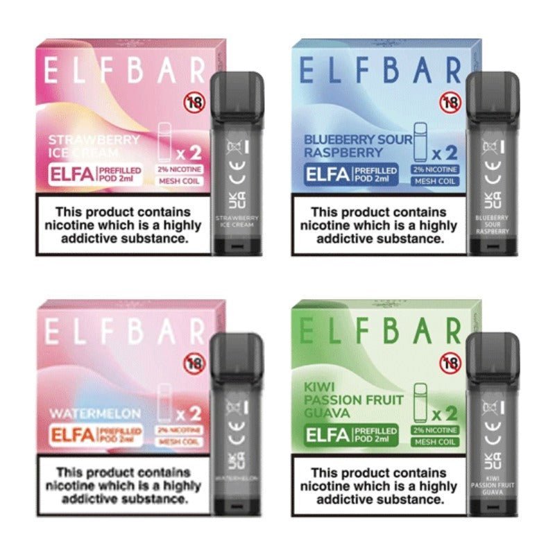 Elf Bar Elfa Prefilled Replacement Pods - Clouds Vapes