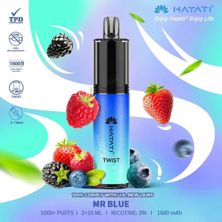 Hayati Twist 5000 Puffs Disposable Vape - Clouds Vapes